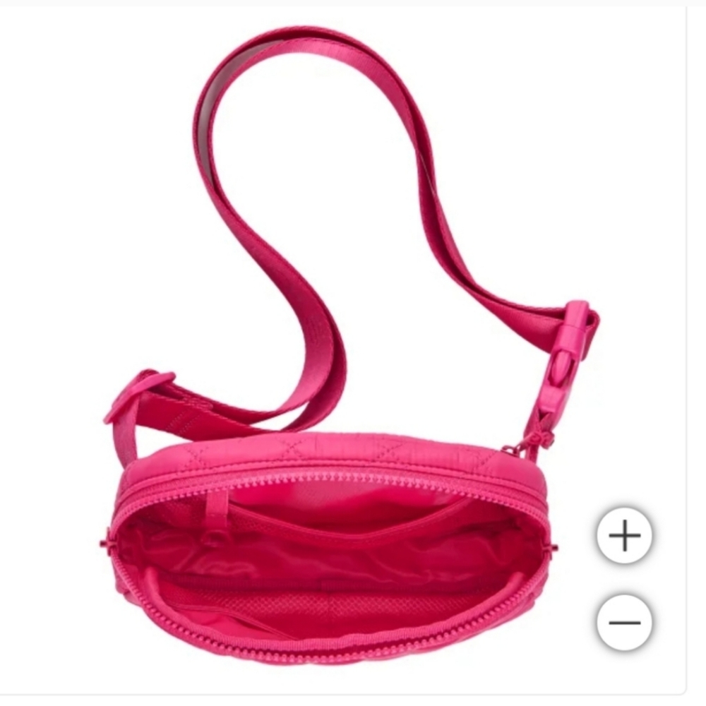 Lolë Unisex Quilted Belt Bag / Sling Bag, nw, Pink - Picture 3 of 6